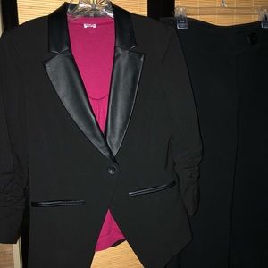 **SOLD**Tuxedo style blazer, and wide leg slacks